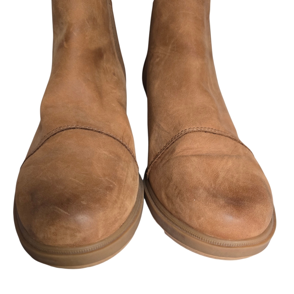 SOREL Evie II Chelsea Wedge Ankle Booties Tan Leather Waterproof‎ - Picture 5 of 16